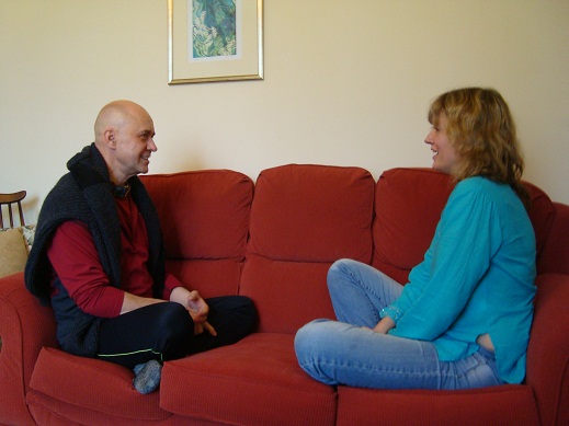 therapy on a sofa